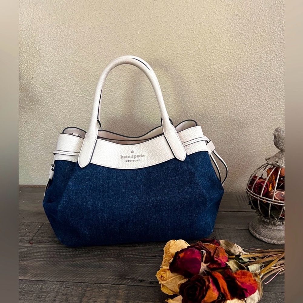 *Rare* Kate ♠️ Dumpling leather Denim Bag